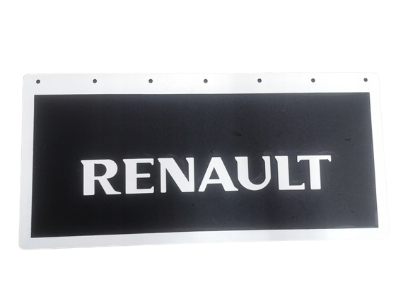 Mudflap Renault Embossed/Painted, 64x30cm - Black