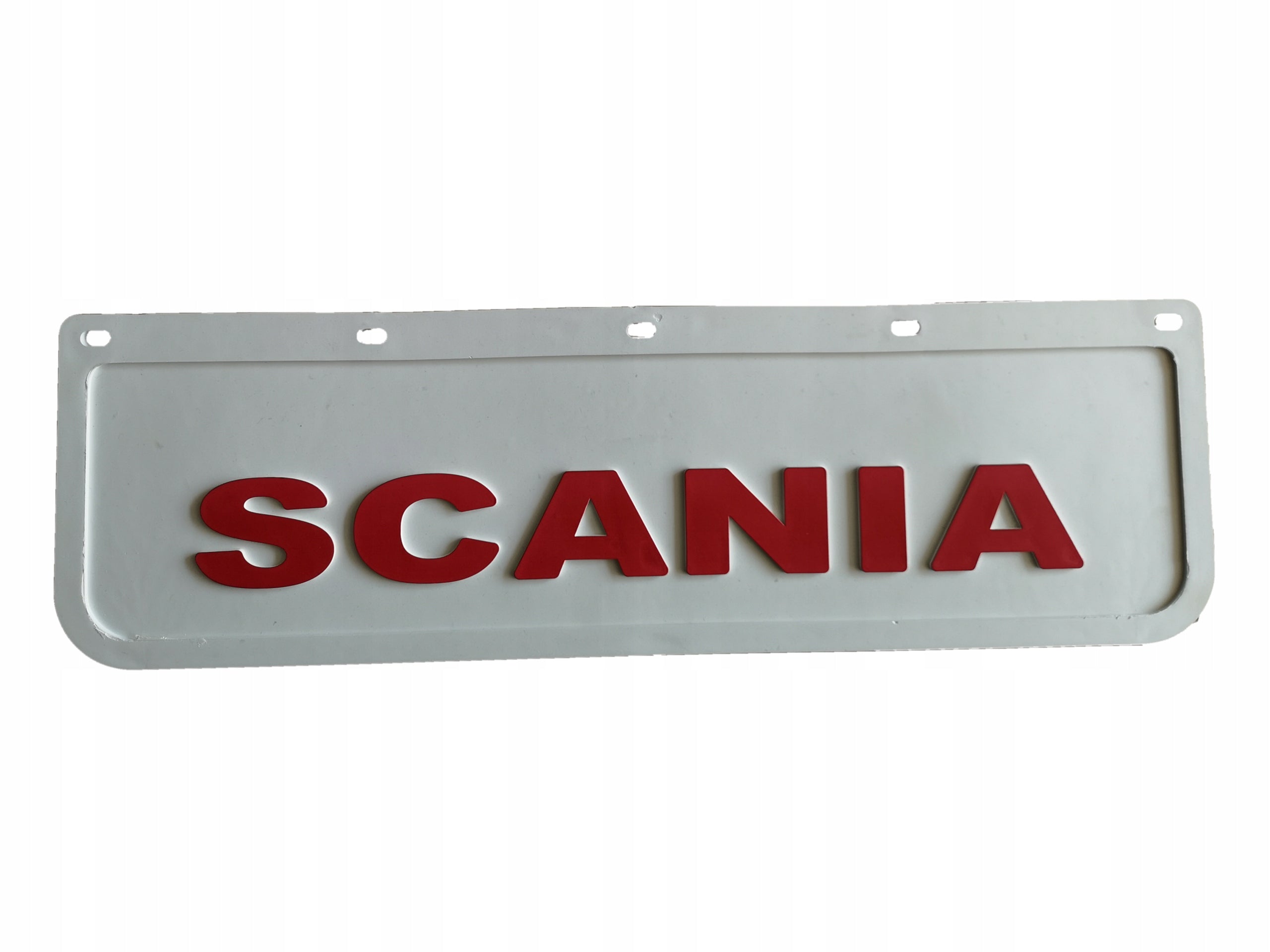 Mud flap Scania, 60x18cm - White