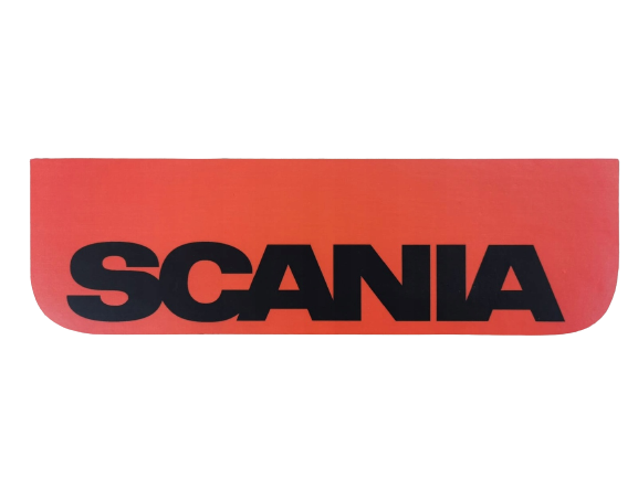 Mud flap Scania 60x18cm, Type 2 - Red