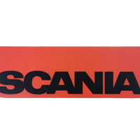 Mud flap Scania 60x18cm, Type 2 - Red