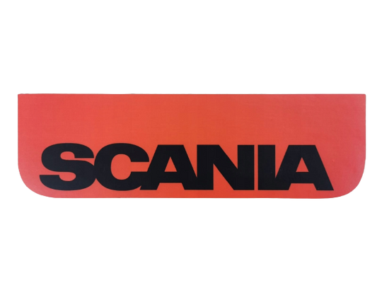 Mud flap Scania 60x18cm, Type 2 - Red