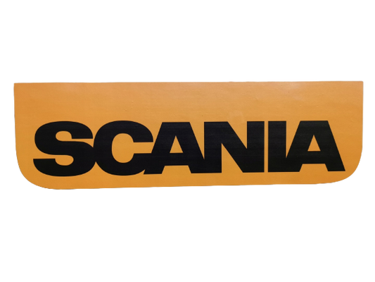 Mud flap Scania 60x18cm, Type 2 - Orange