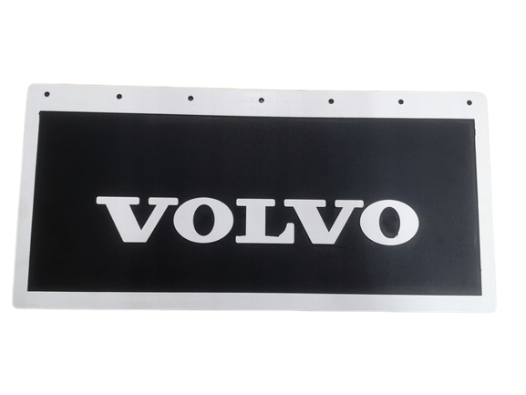 Skvettlapp Volvo Preget/Malt, 64x30cm - Sort