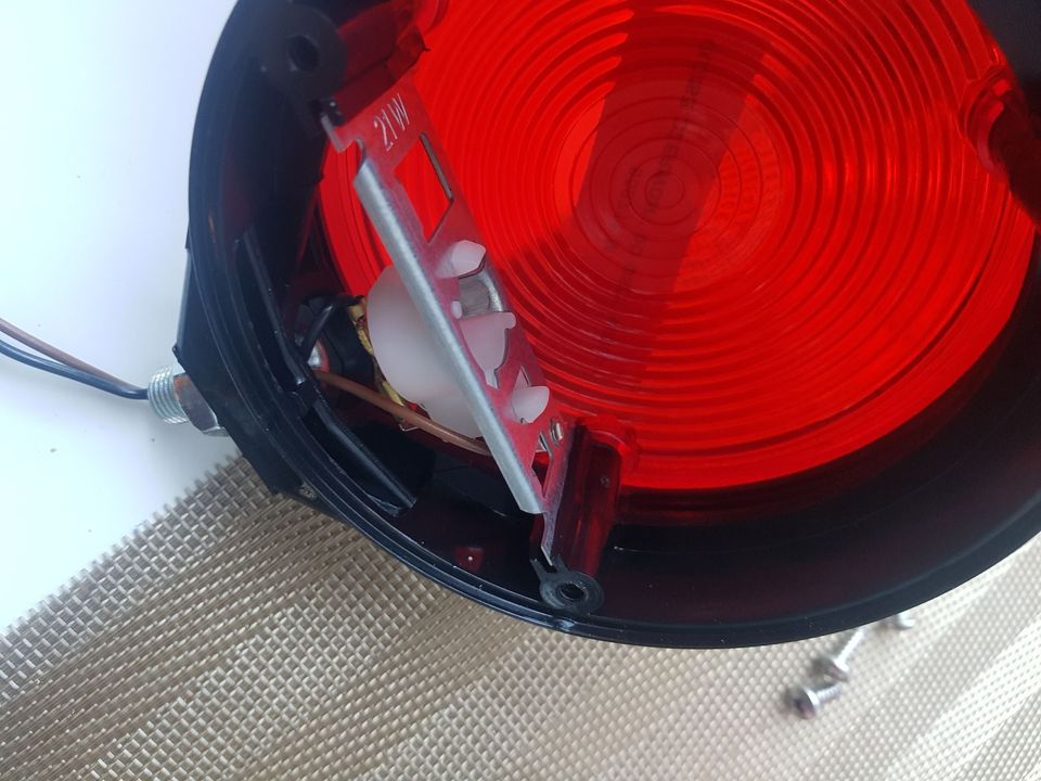 Spanjol Mirror lamp - White/Red